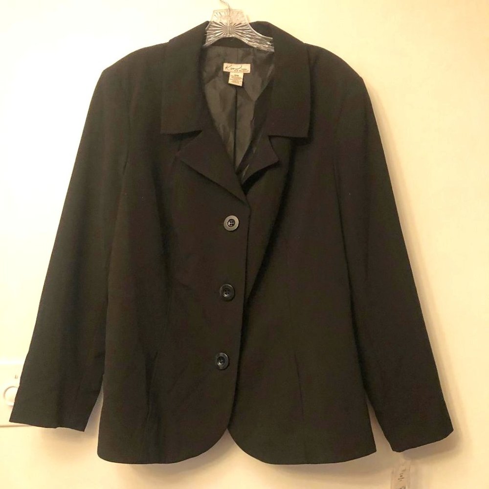 NWT Kim Rogers Black Women's Blazer 18W